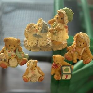 Lot Of 5 Cherished Teddies Collectible Figurines. Great Used Condition! So Cute!